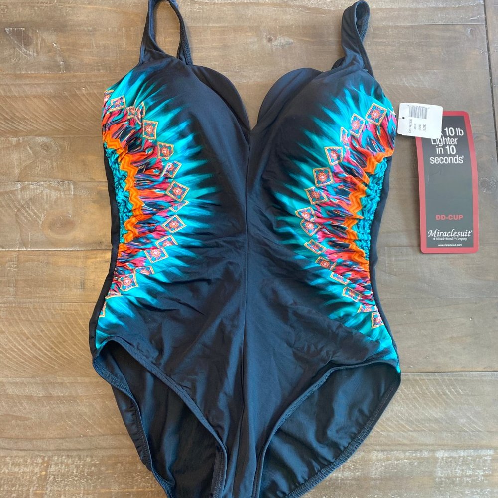 Beautiful Black and Teal Bathing suit